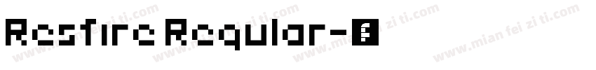 Resfire Regular字体转换